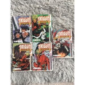 Trigun Maximum Japanese Manga volumes 2, 3, 4, 5, & 8